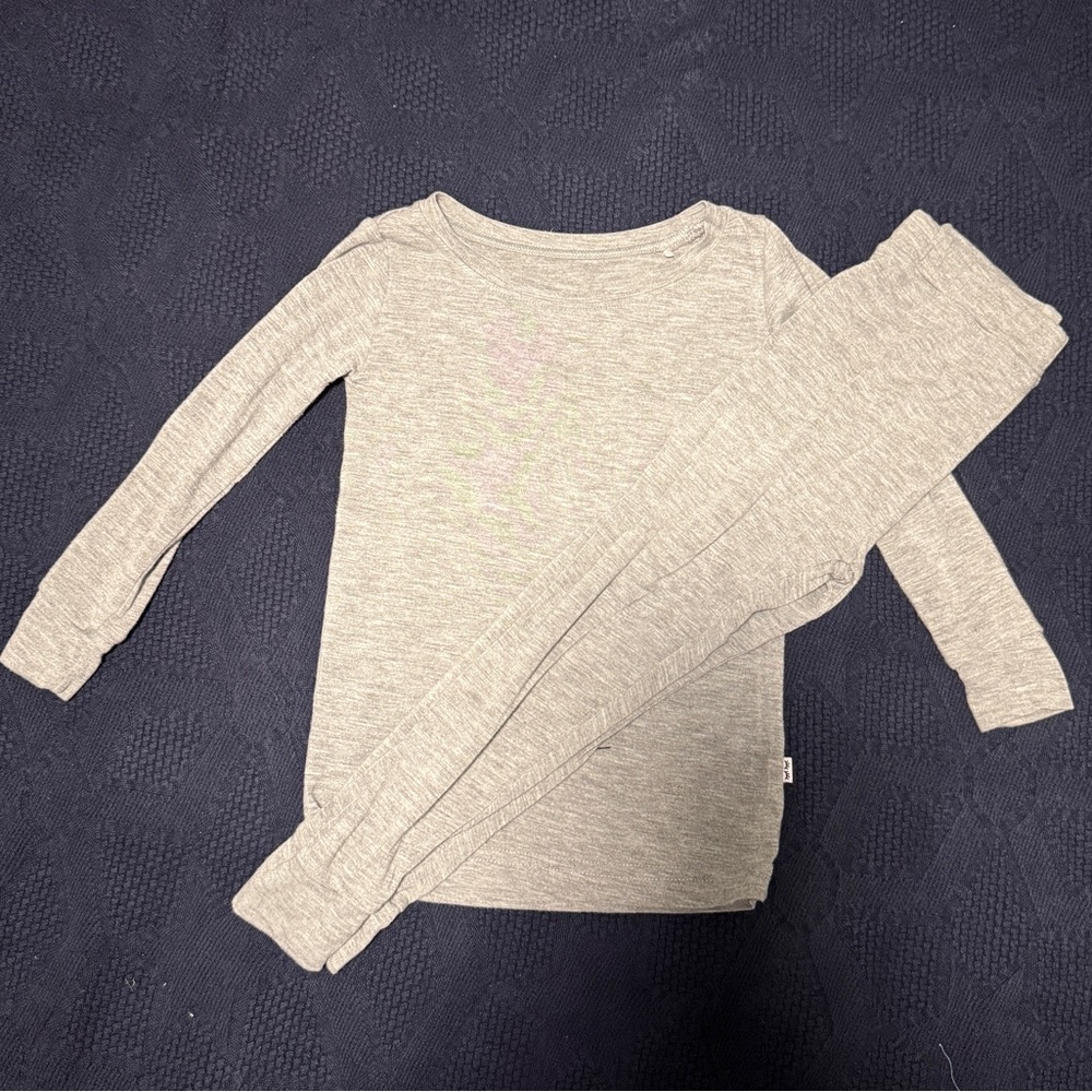 Little Sleepies: Heather Gray two-piece pajama set - 18-24 months